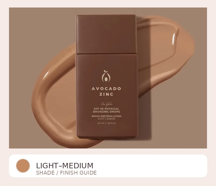 Avocado Zinc bronzer range photograph