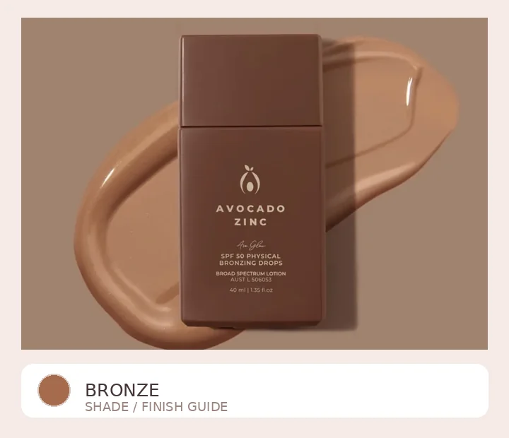 Avocado Zinc drops range photograph