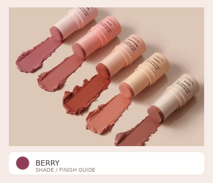 Avocado Zinc lip range photograph