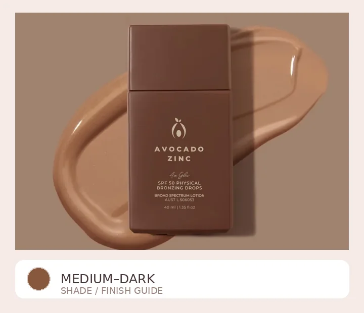 Avocado Zinc bronzer range photograph